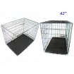 Folding Dog / Puppy / Pet Wire Mesh Carrier Crate 42"