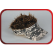 Flair Hair Adult Sun Visor - Light Camo Brown Hair