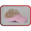 Flair Hair Adult Sun Visor - Pink With Blonde Hair