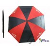 Bay Hill Windproof Golf Umbrella Black / Red Brolly