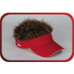 Flair Hair Adult Sun Visor - Red With Brown Hair